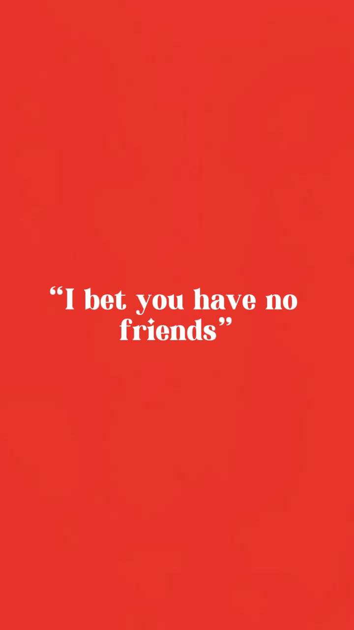 Pas d'amis...