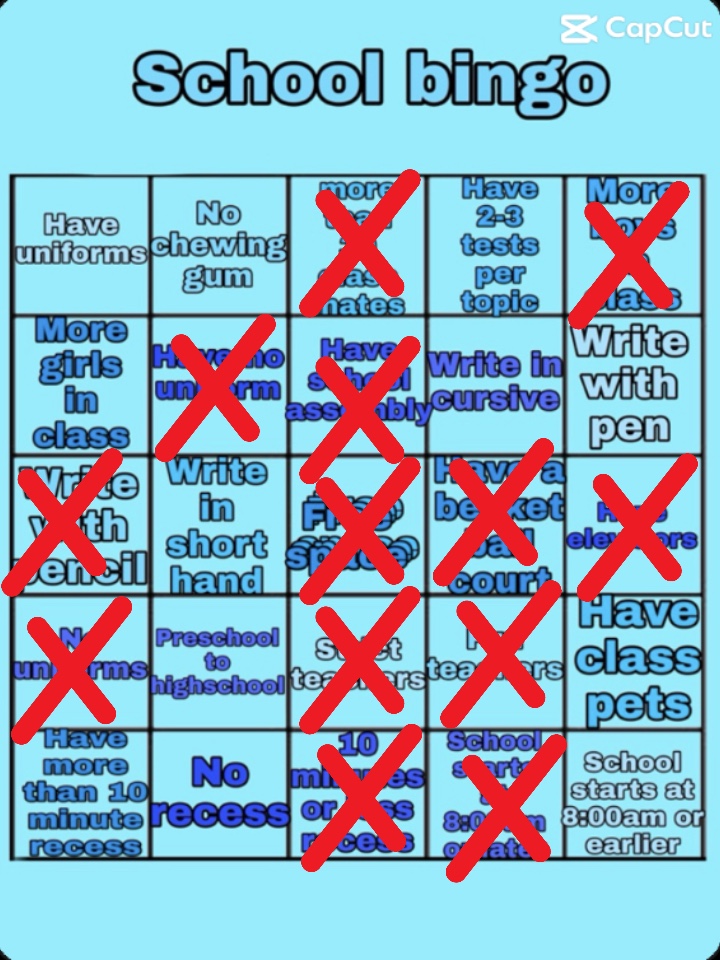 Schulbingo?