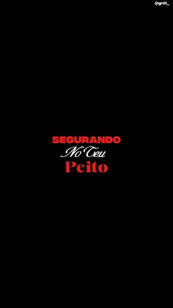 pegando no seu peito