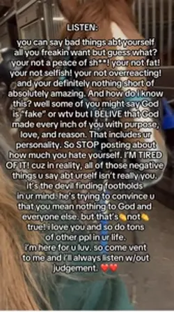 STOP hating urself