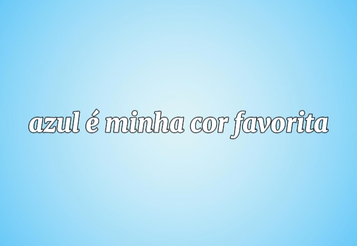 Azul é minha cor fvr