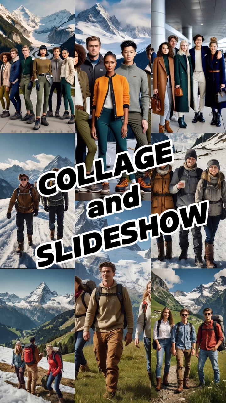 Collage y presentación de diapositivas