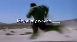 Running hulk meme