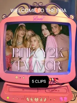 pink tv vcr (y2k)