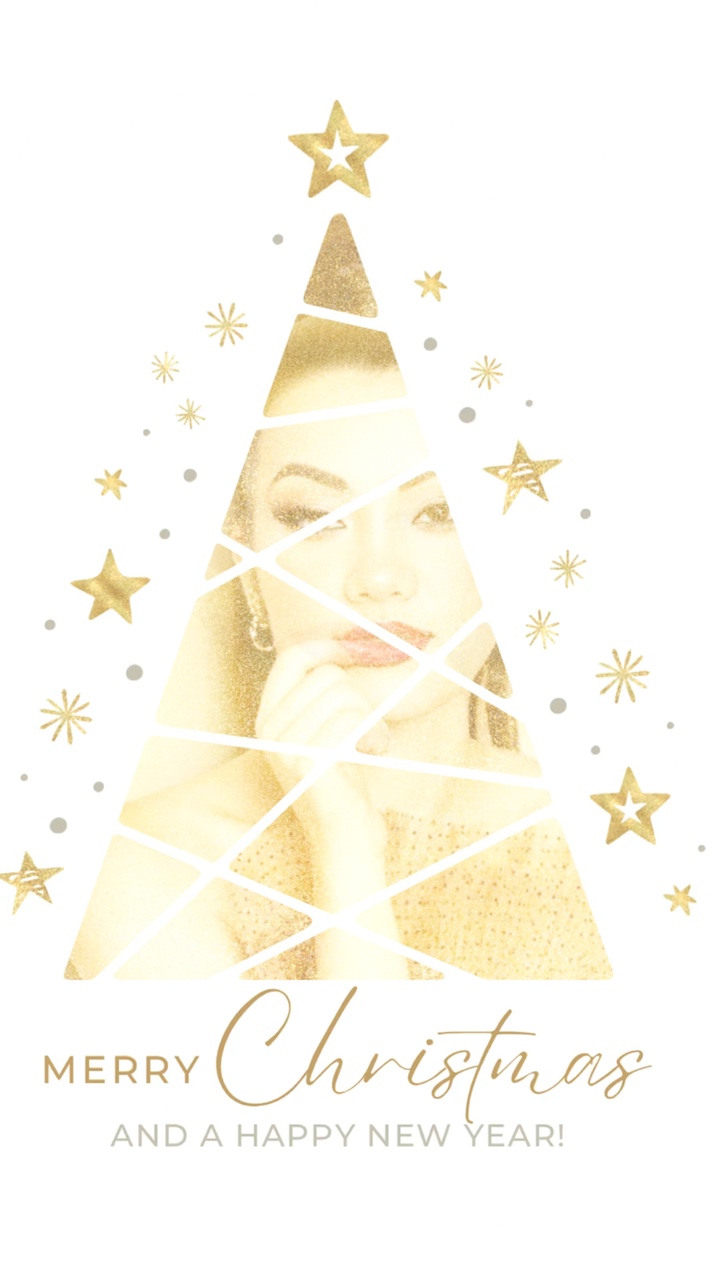 Gold Xmas tree pic 