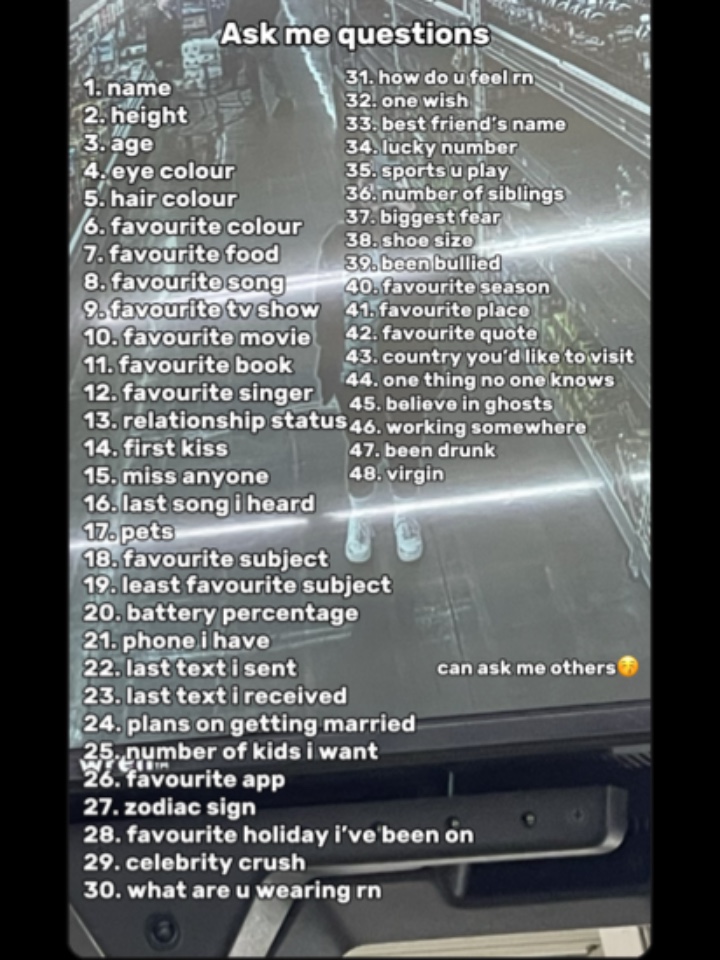 Ask me questions 😚