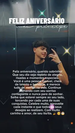 sobrinho parabéns 