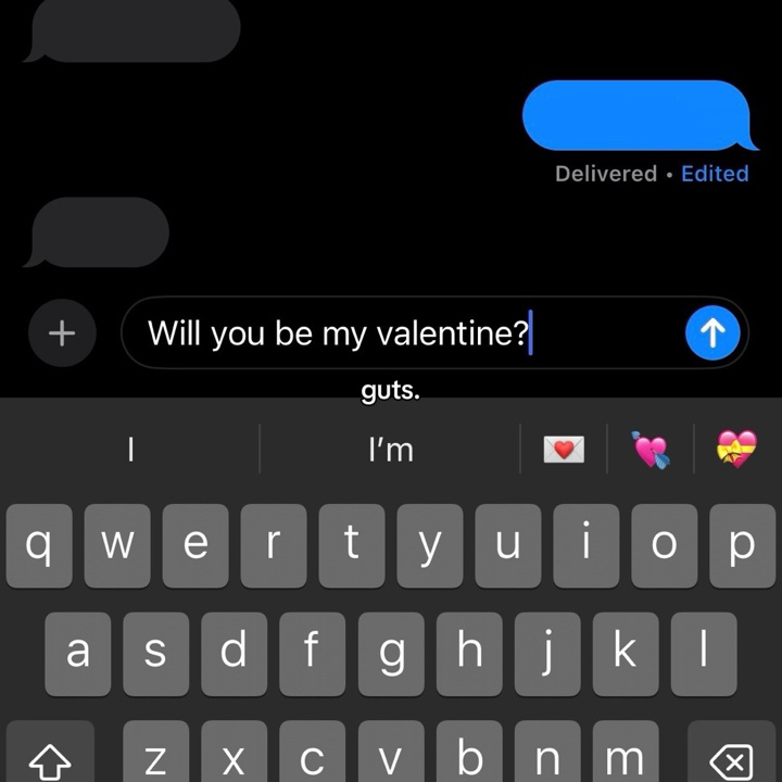 never sending it😝