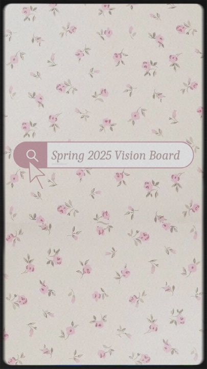 spring vision board🦋