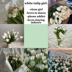 White tulip girl 🤍 