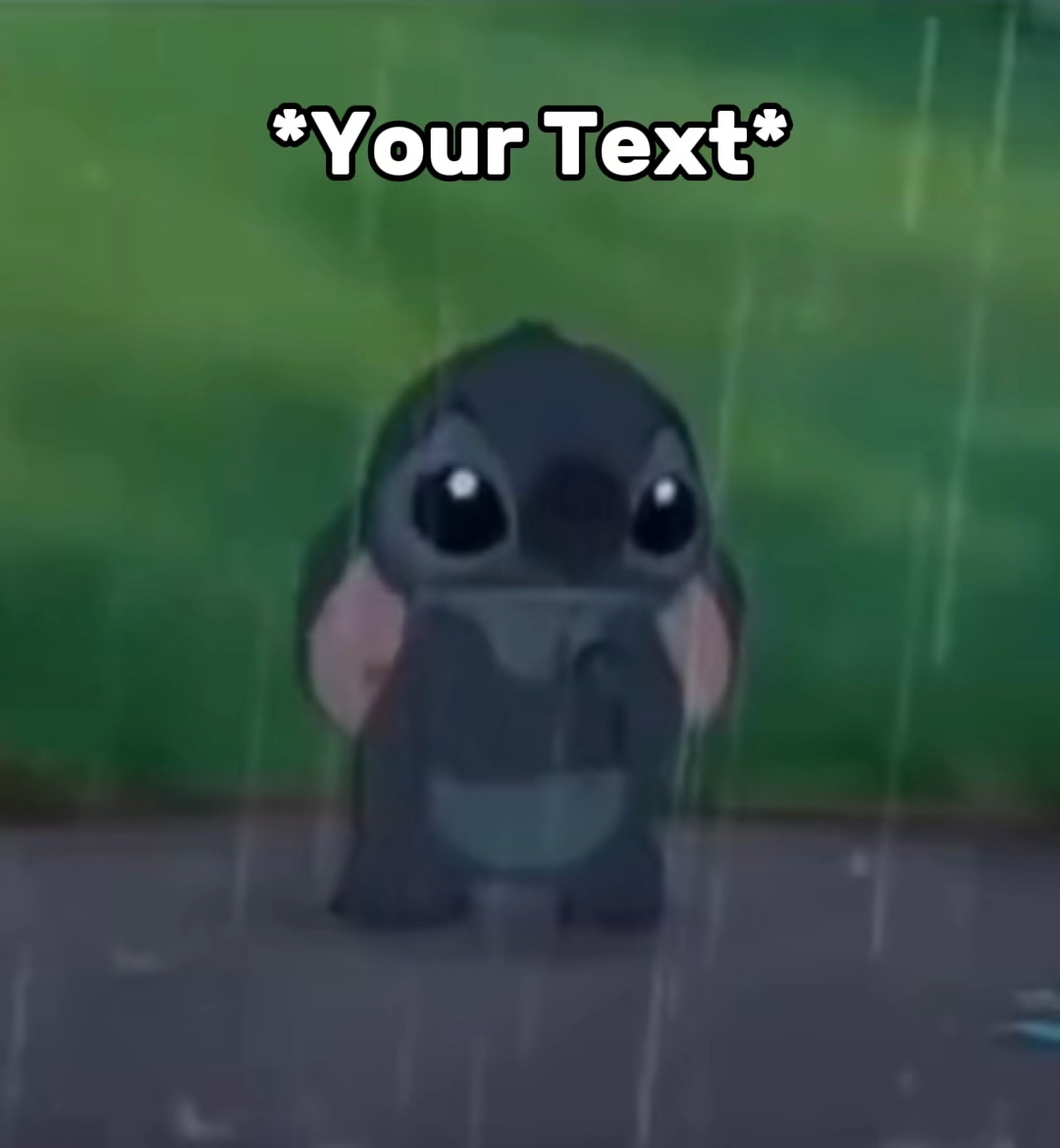 Stich Crying Meme