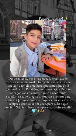 Parabéns filho