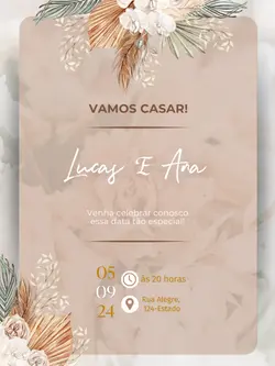 CONVITE DE CASAMENTO