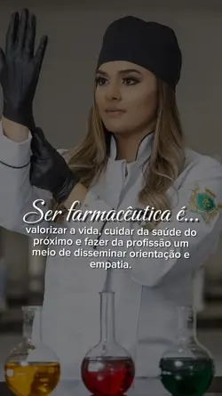 Ser farmacêutica é..
