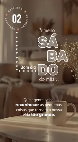 Sábado 02 novembro