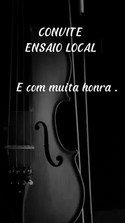 convite ensaio local