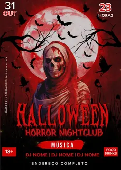 Convite Halloween 