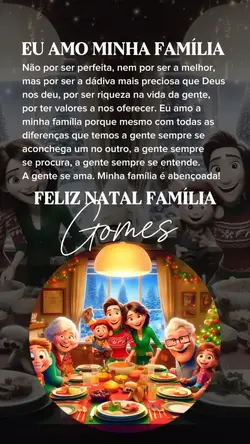 Eu amo minha família