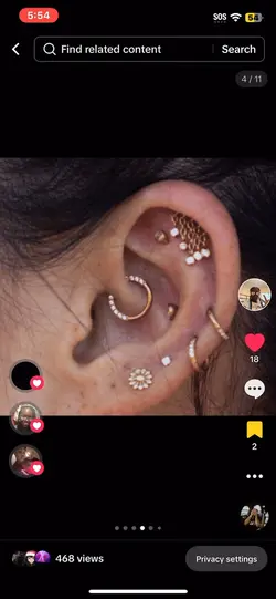 Cute ear piercings ❤️