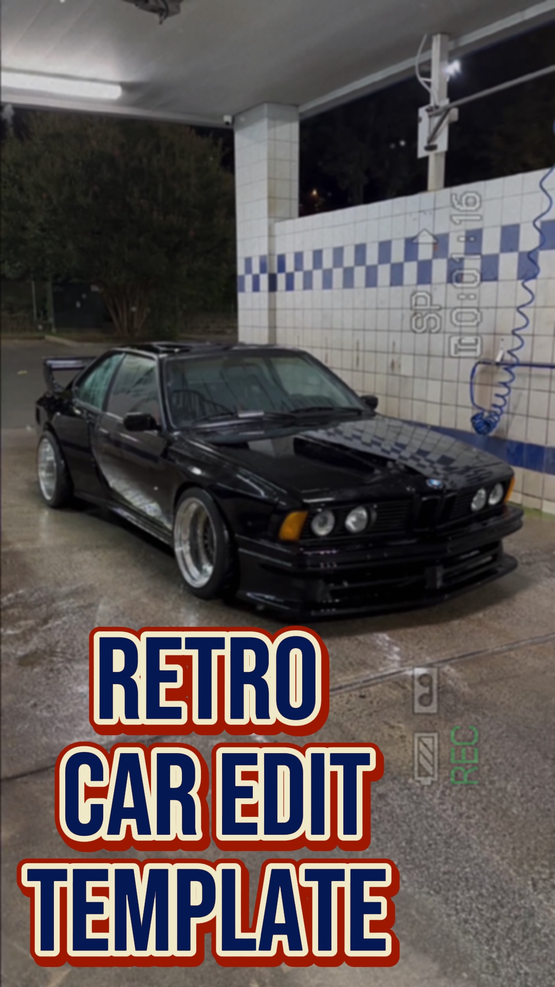 Retro car template