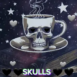 Books Skull & Coffee