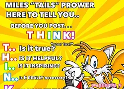 Tails meme THINK