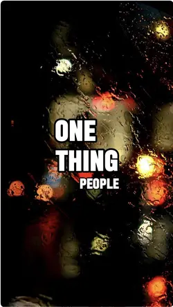One thing 