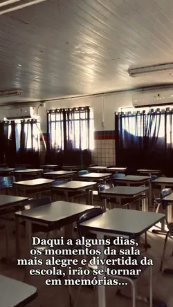 Sala de aula vazia!🥹