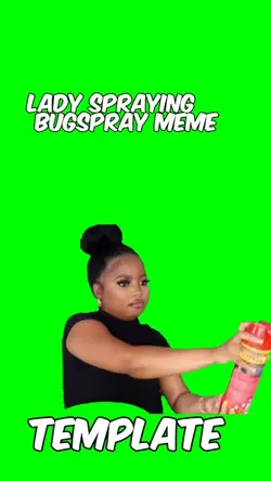 Lady spraying bugs
