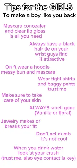 Tips for the girls