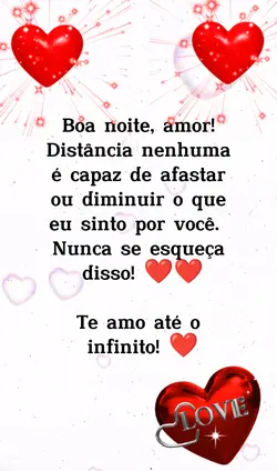 Boa noite amor 