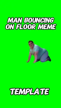 Man bouncing floor