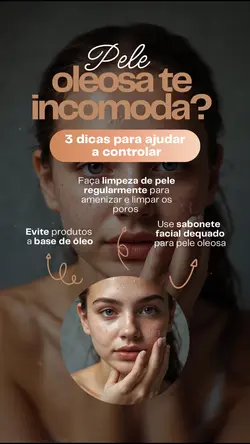 Pele oleosa estética