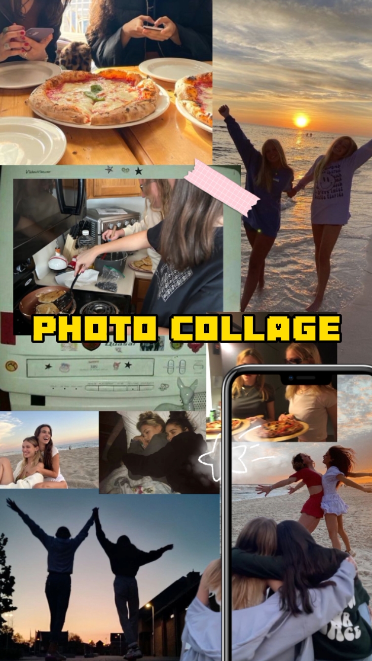 Grade de sobreposição de fotos