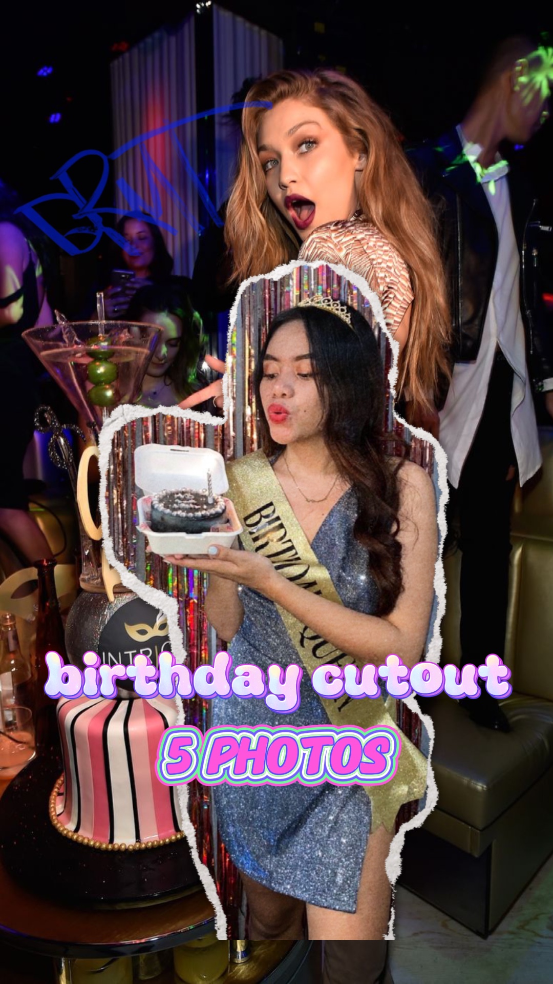 Geburtstag Ausschnitt xoxo