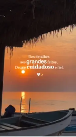 Deus é cuidadoso 🤍