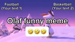 Olaf hill meme 🤣☃️