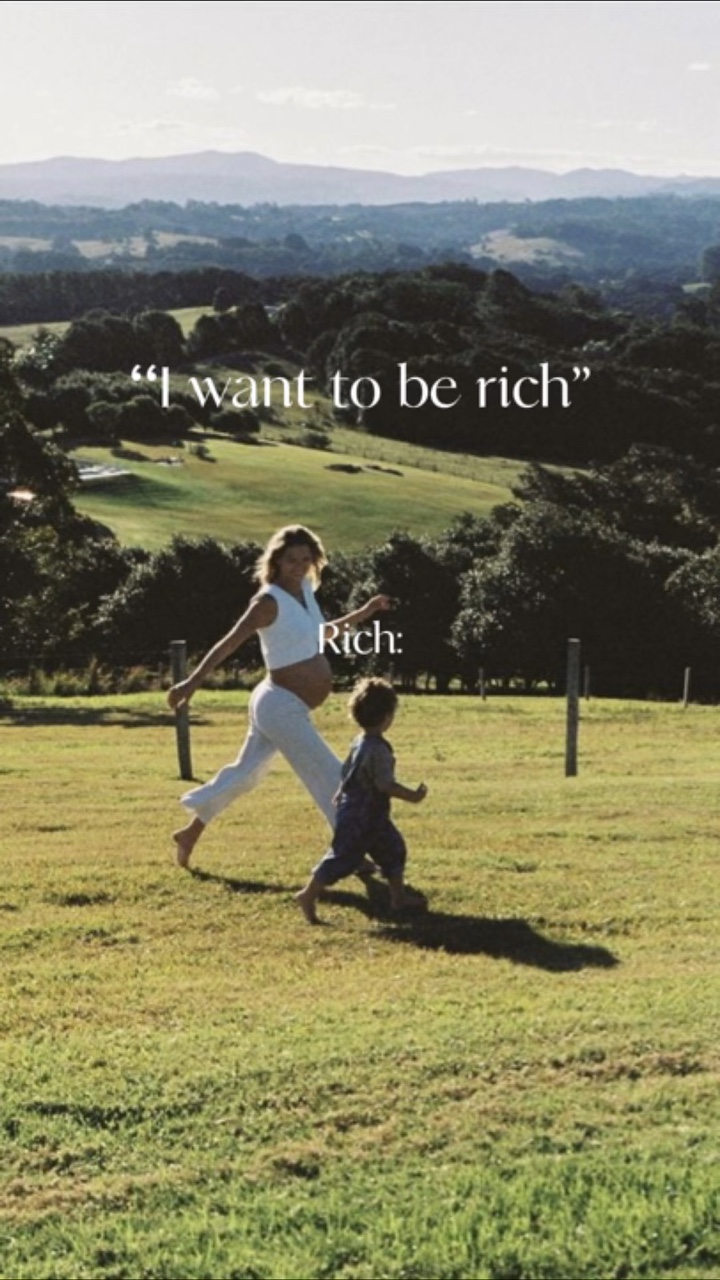I want to be rich 