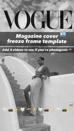 Vogue freeze frame ⏯️