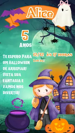 Convite Halloween