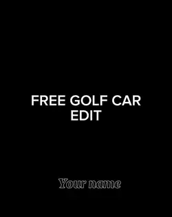 Free golf cart edit