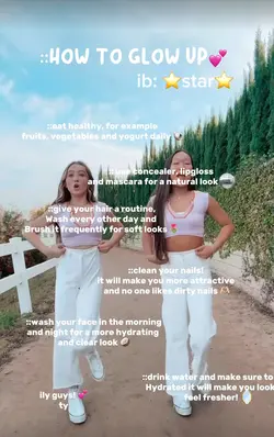 glow up tips! ⭐️🪞