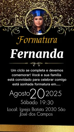 Convite de Formatura