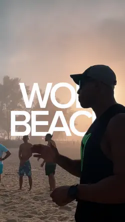 Exercícios na praia