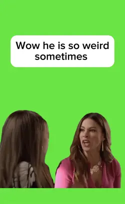 Wow he is so weird 
