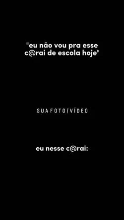 Não vou pra escola