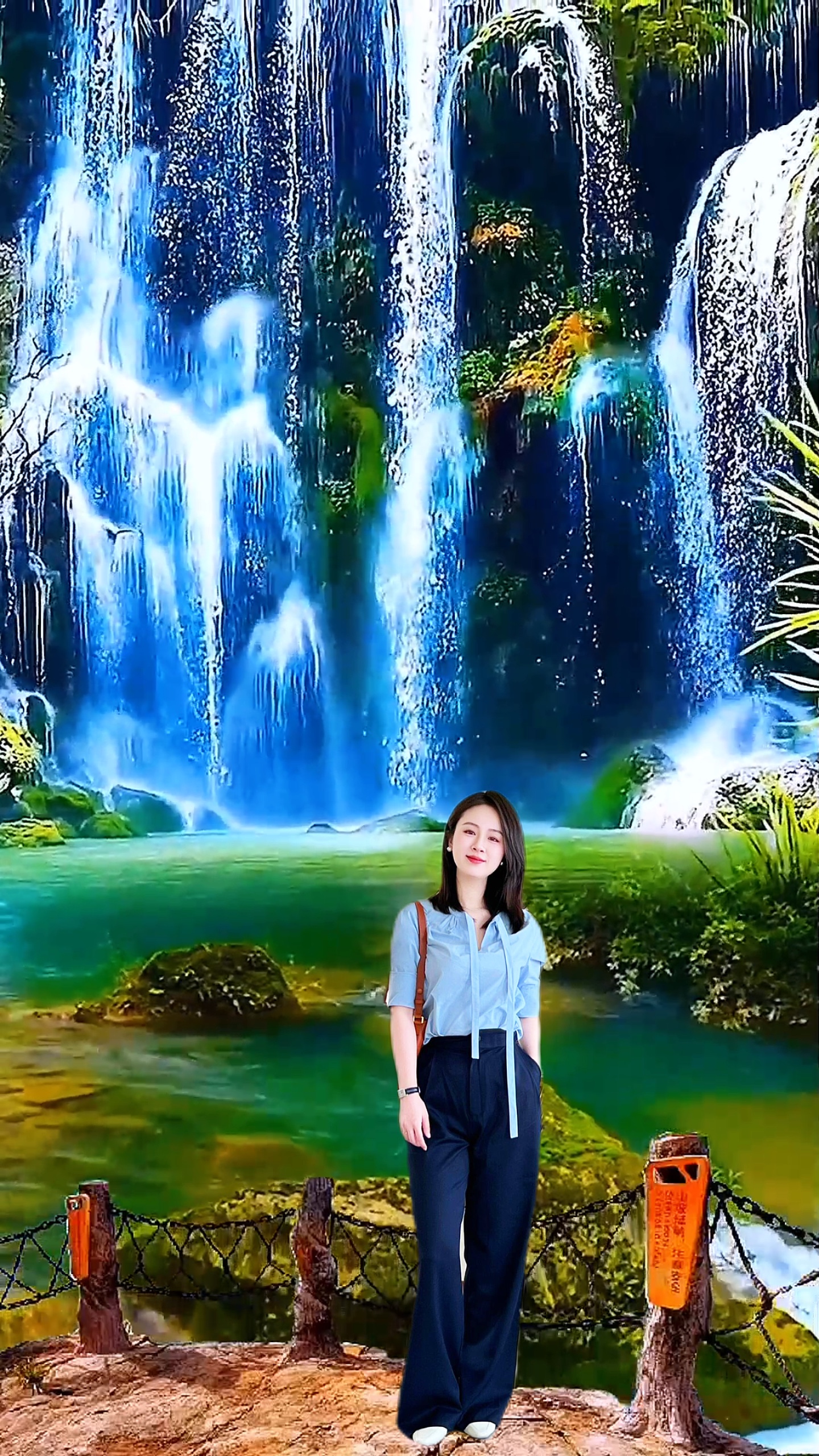 Wasserfall-Ansicht