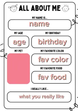 ALL ABOUT ME