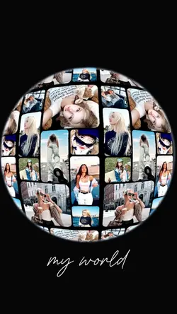 Rotating photo wall