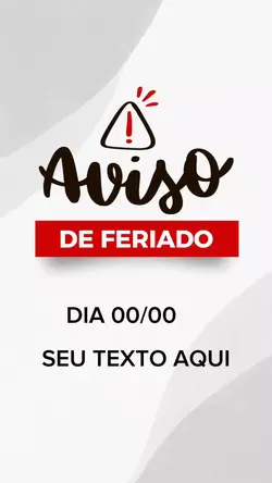 Feriado Aviso